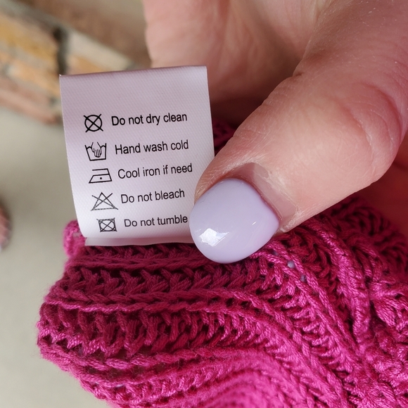 Fuchsia Pink Women's Size Small Sweater Dress Sleeveless Size Small NWOT - Picture 12 of 14